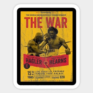 The W.A.R Of Marvin Hagler Sticker